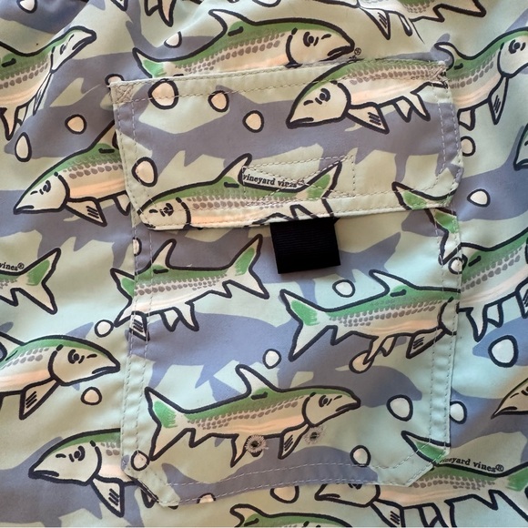 Vineyard Vines | EUC - Chappy Swim Trunks - Blue Fish Print - Size XL - Picture 6 of 8